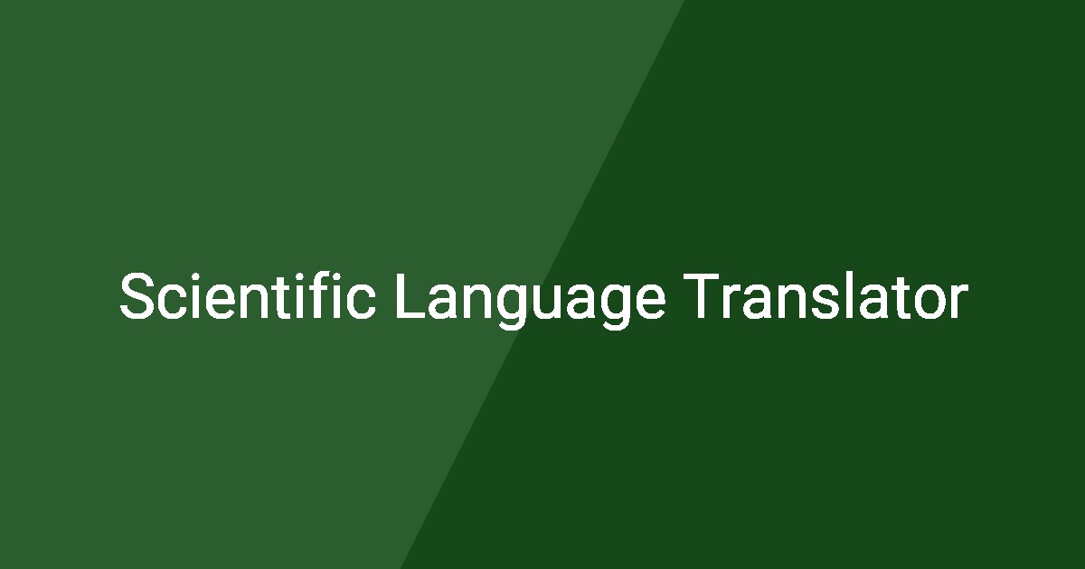 scientific-language-translator