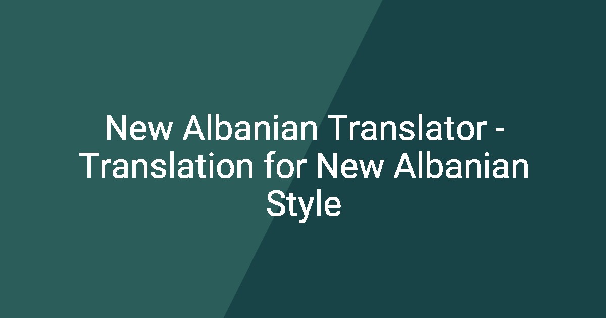 translate english to albanian language